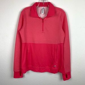Adidas | Pink 3/4 Zip Pullover